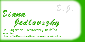 diana jedlovszky business card